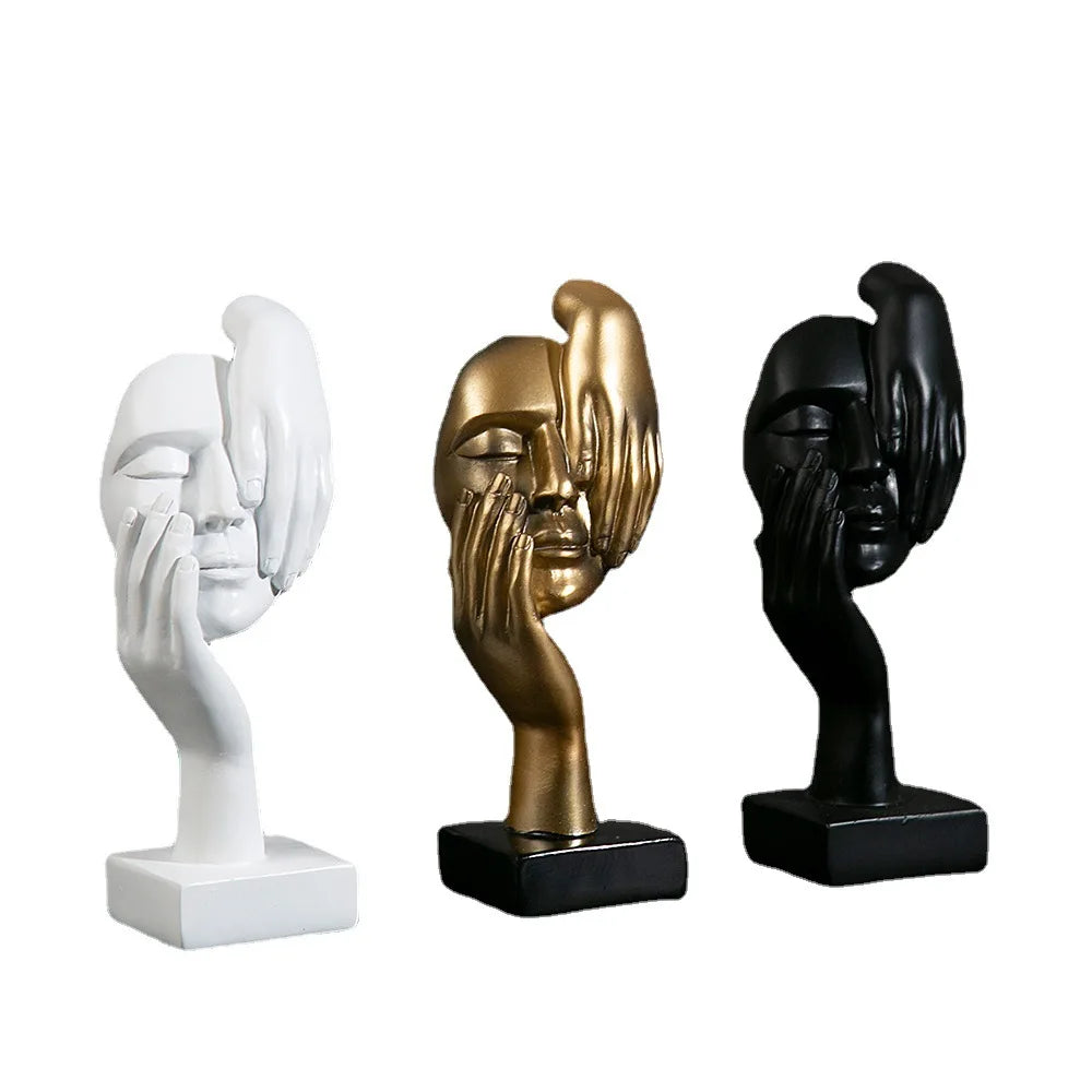 Abstract Mask Statues