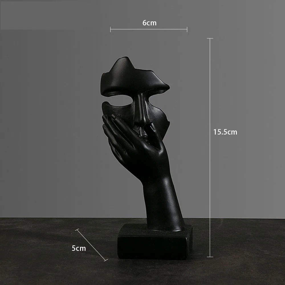Abstract Mask Statues