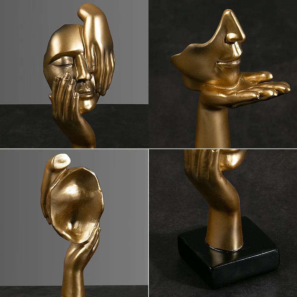 Abstract Mask Statues